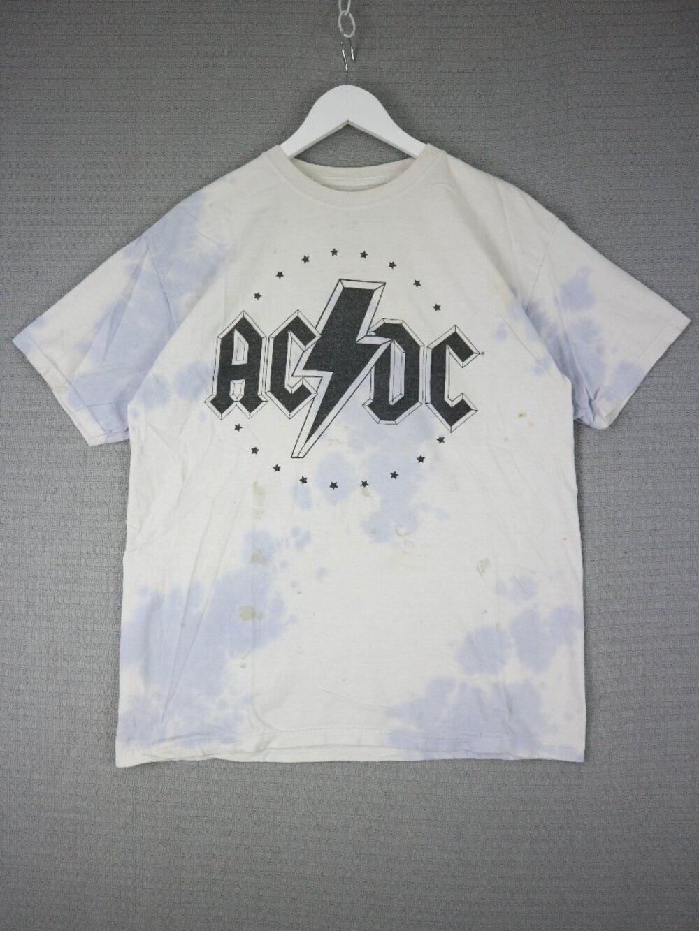 ACDC 2020 Tie Dye Graphic Tee Tour Mens Large